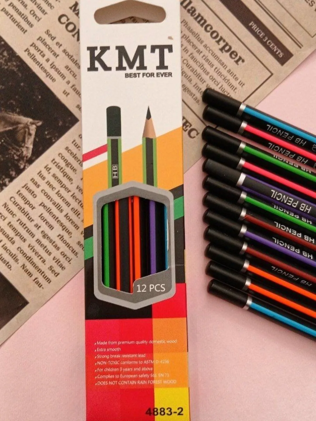 مداد سیاه ساده KMT بدنه مثلثی