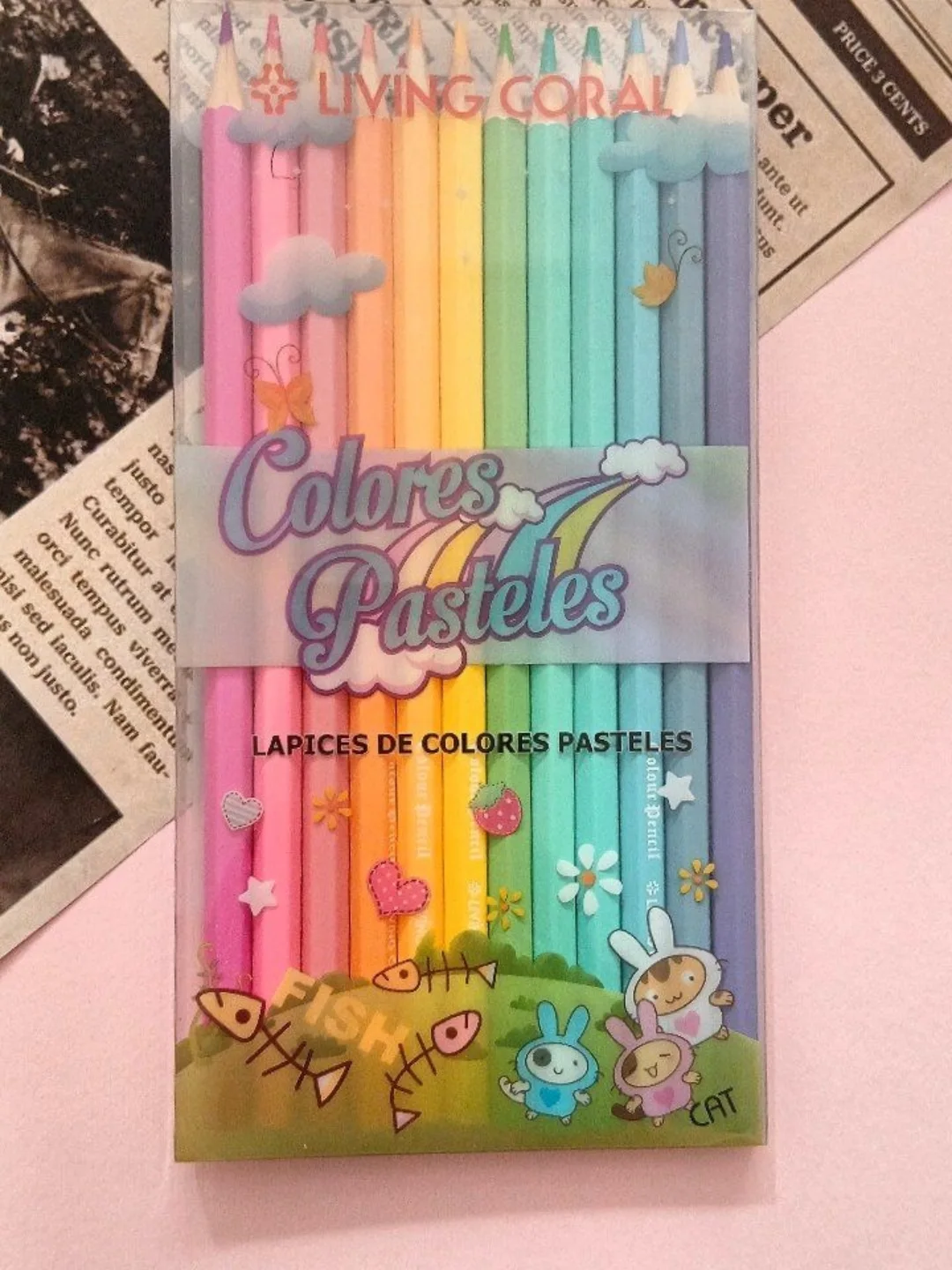 مداد رنگی پاستیلی ۱۲ رنگ