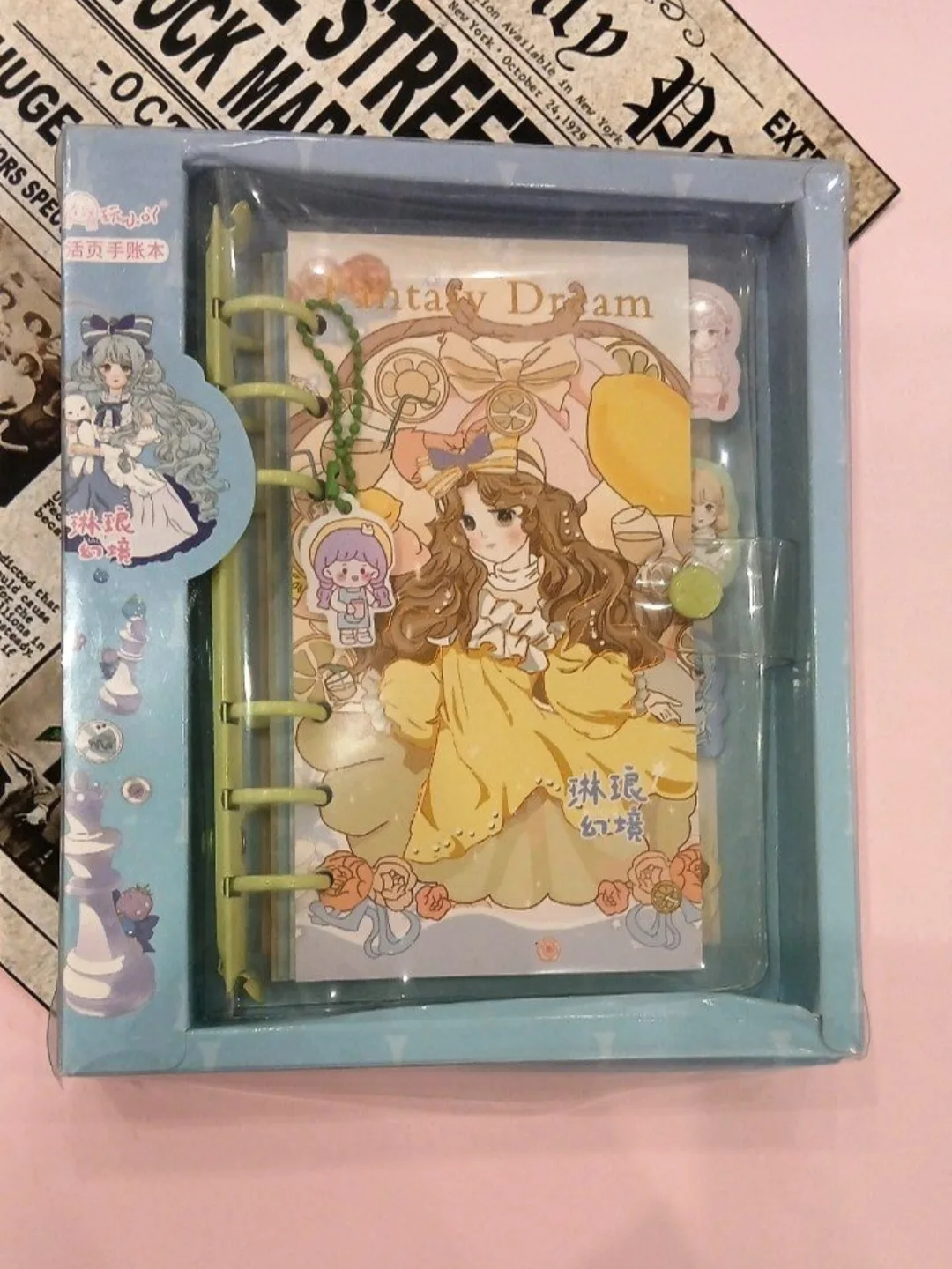 دفتر کلاسوری انیمه جعبه دار جلد طلقی