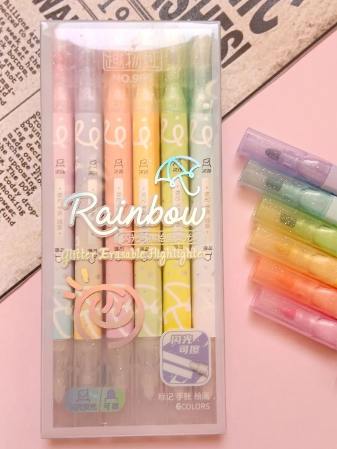 هایلایتر شاین پاکن دار ۶ رنگ